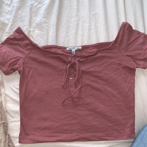 CHARLOTTE RUSSE blush crop top